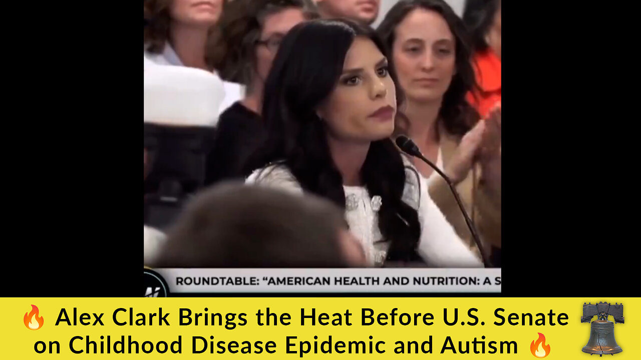 🔥 Alex Clark Brings the Heat Before U.S. Senate on Childhood Disease Epidemic and Autism 🔥