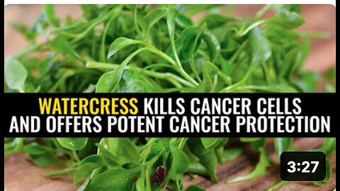 Watercress kills cancer cells and offers potent cancer protection