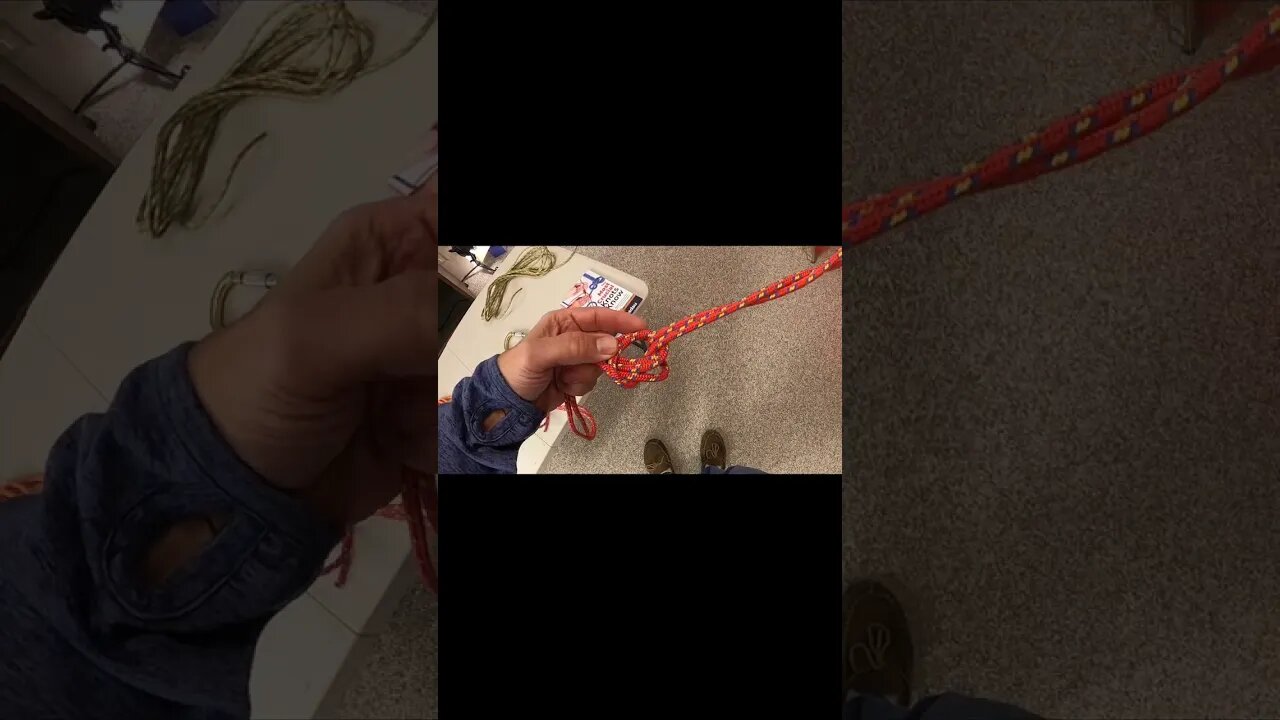 How to Tie the Overhand On a Bight Knot #shorts