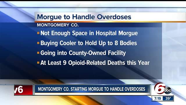 Rural county starting morgue to handle overdose deaths