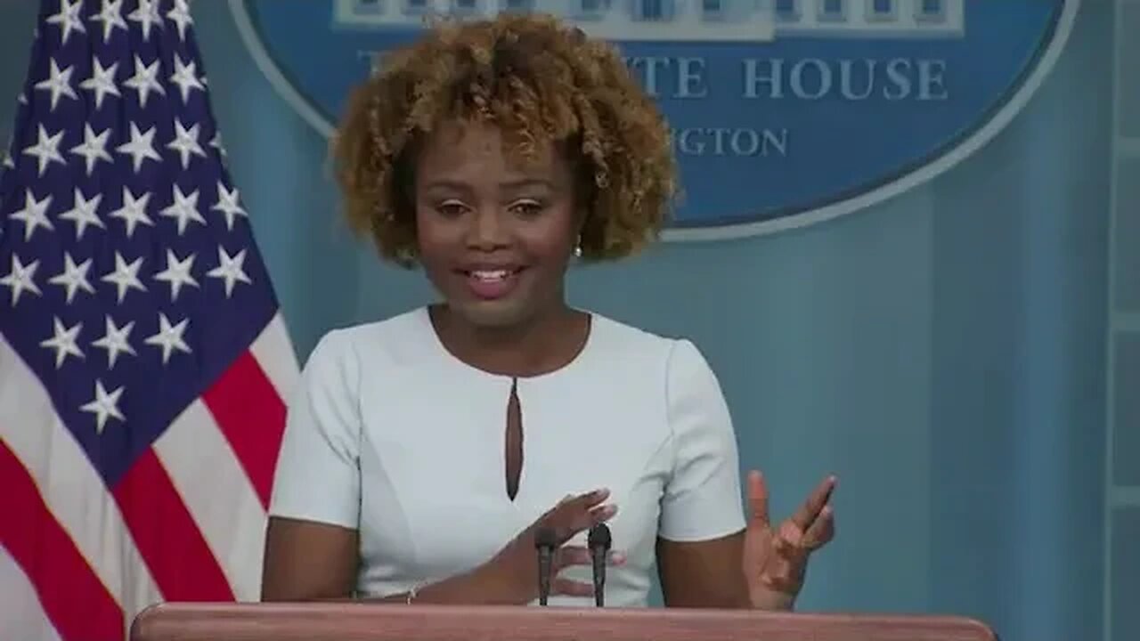 Karine Jean-Pierre Laughs When Reporters Ask If Kamala Harris Can Answer Questions In Briefing Room