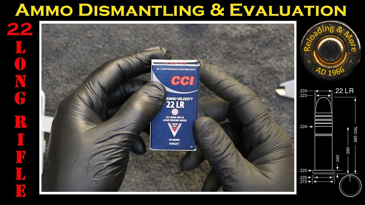 .22LR Deconstruction (CCI 40gr - LRN SV - No. 35) Ammo/Ammunition Dismantling & Evaluation