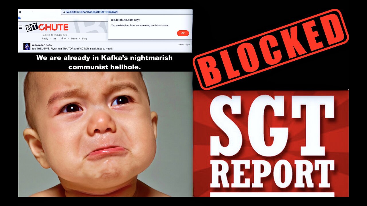 SGT Report Whines About Being Censored While Blocking And Censoring His Guests And Viewers Comments