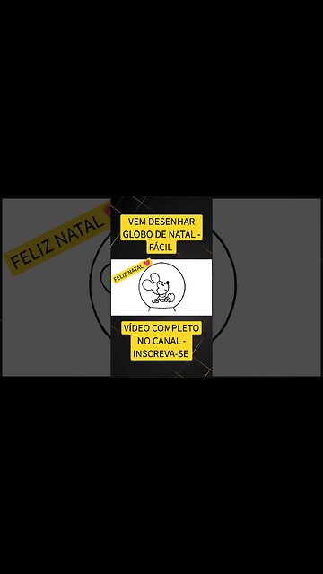 COMO DESENHAR GLOBO DE NATAL - FÁCIL #desenho #desenholivre #shorts #desenhofacil #desenhofofo