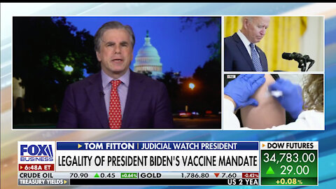 FITTON ON FOX: Biden Vaccine Mandate is Extraordinary Expansion of Gov’t Power