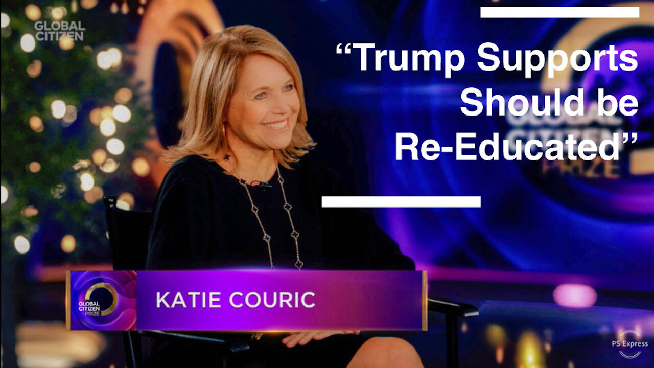 Katie Couric Thinks Trump Supporters Should be Re-Educated