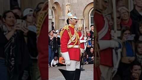 Box men by the front return swords #horseguardsparade