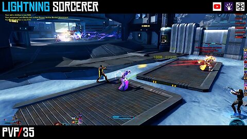 SWTOR 7.2 PvP Lightning Sorcerer | Full Match on Planetary Cannon Facility