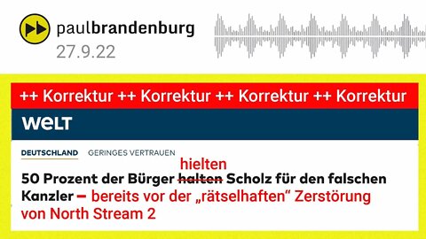 Schmerkel & die "rätselhafte" Pipeline-Explosion / Kommentar