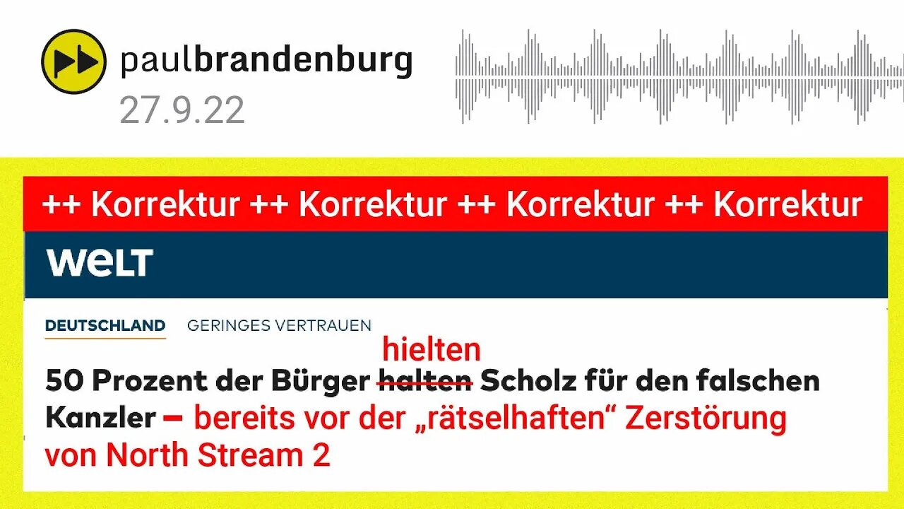 Schmerkel & die "rätselhafte" Pipeline-Explosion / Kommentar