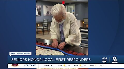 Fairfield First responders given sewn blankets