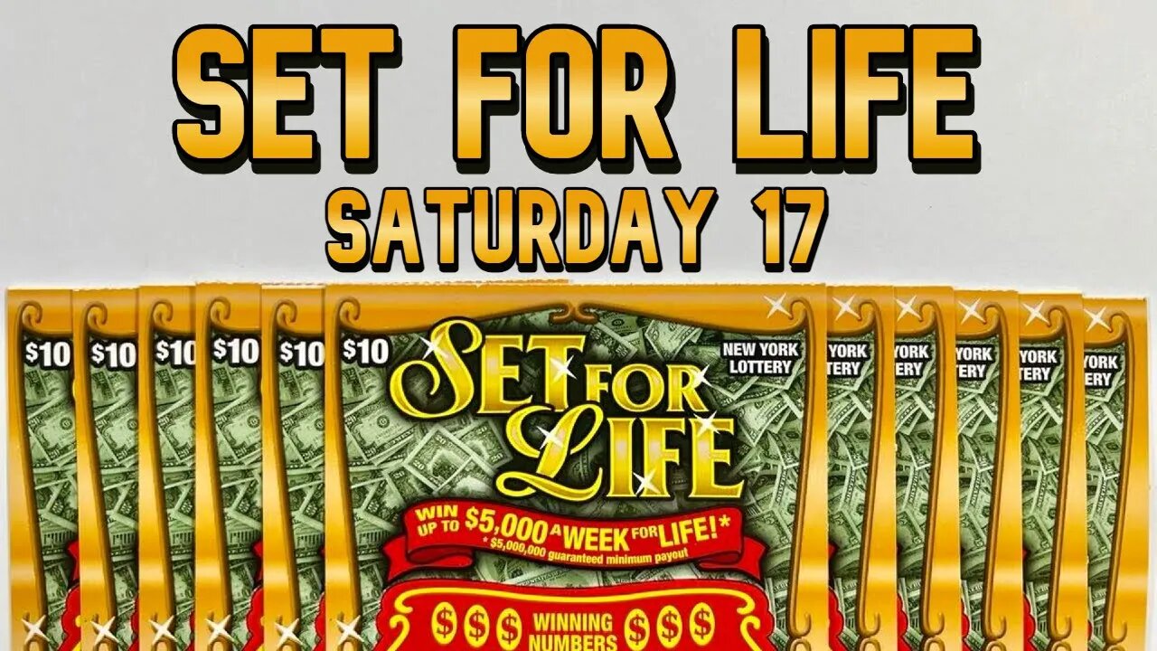 Chasing $5,000 a Week for LIFE with tickets from the NY State Lotto : Set for Life Saturday 15