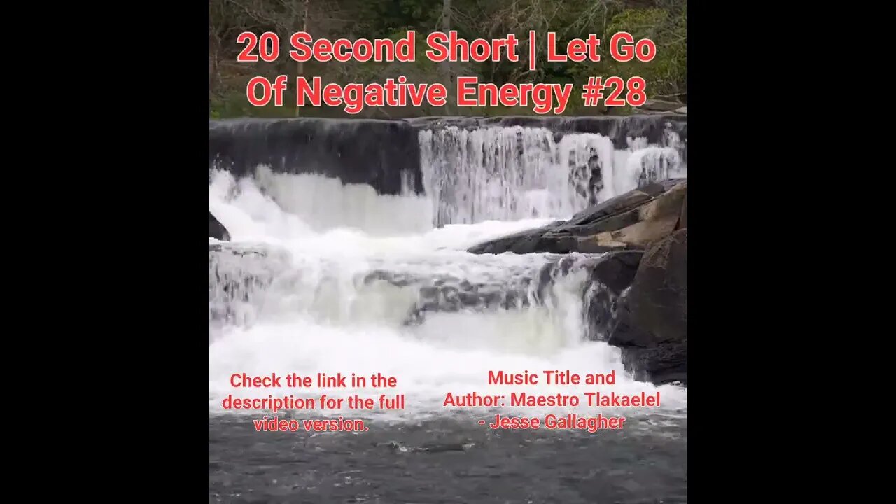 20 Second Short Of Let Go Of Negative Energy | #meditation #shorts #shortsvideo #waterfall #28