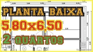 planta baixa 5,80x6,50 (37 metros quadrados)