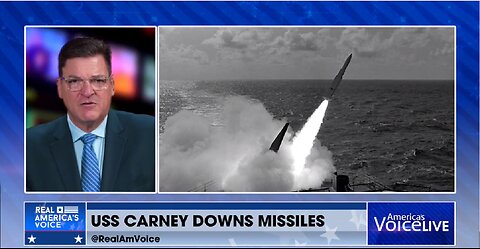 USS CARNEY DOWNS MISSILES