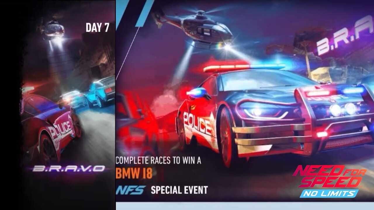 "B.R.A.V.O Event Day 7: BMW i8 Unleashed! | NFS No Limits"