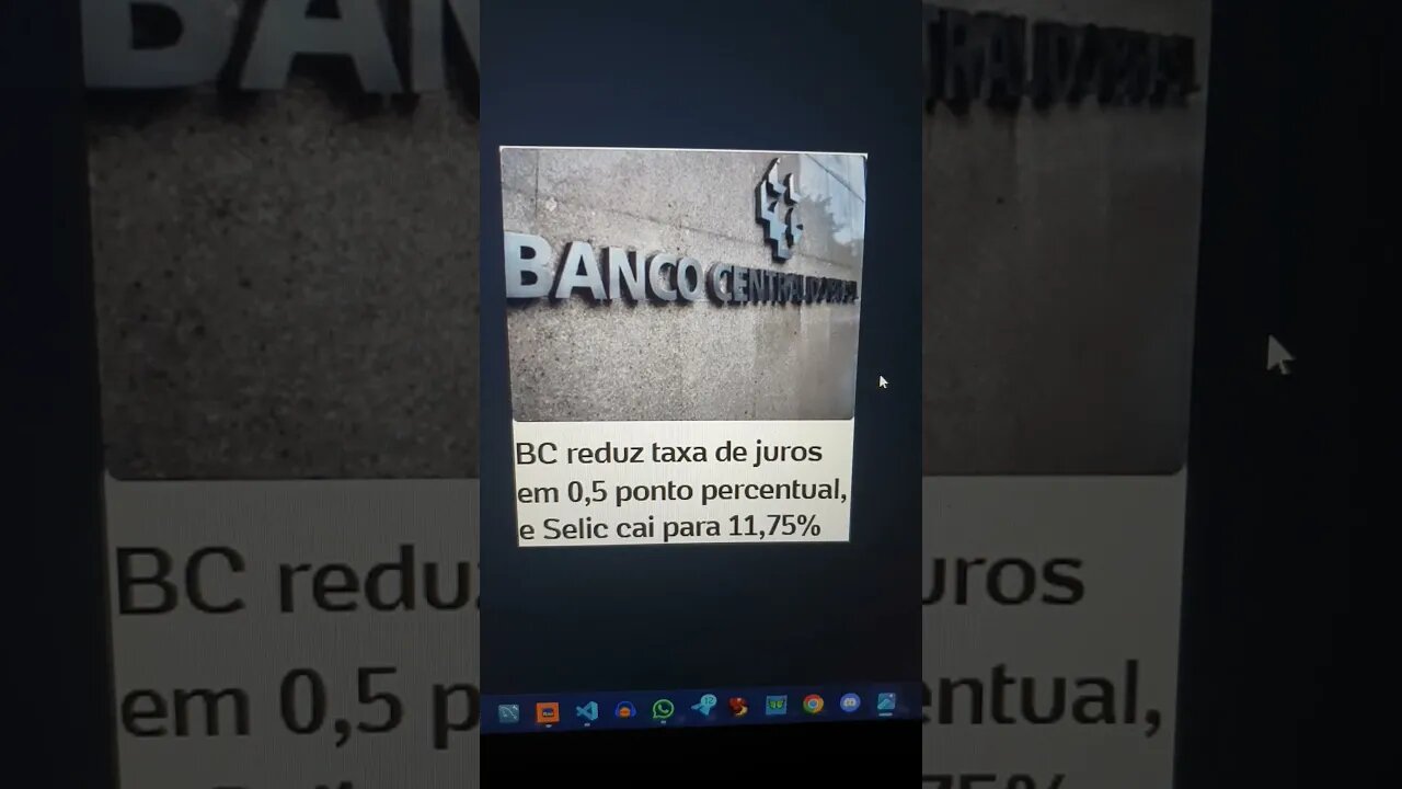 BC reduz taxa de juros em 0,5 ponto percentual e SELIC cai para 11, 75% . Inflação a vista a galope💸