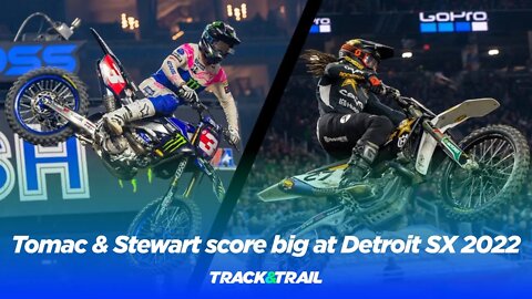 Eli Tomac & Malcolm Stewart score big at Detroit Supercross 2022