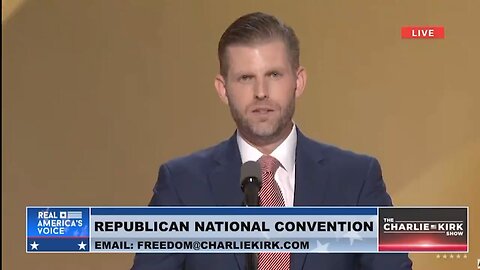 🚨 Eric Trump with a STRONG message to Americans: