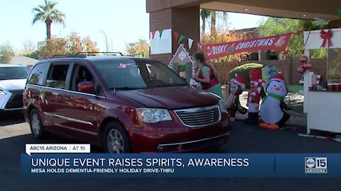 Mesa care center hosts dementia-friendly holiday drive-thru
