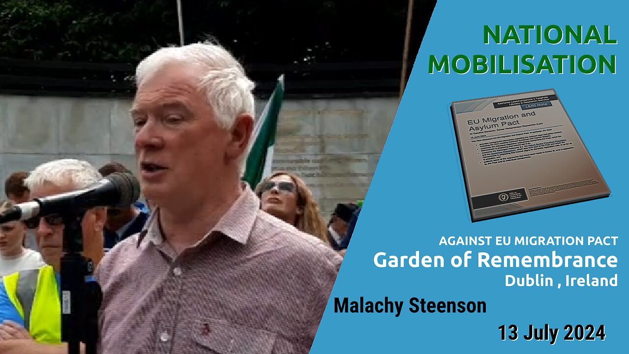 National Mobilisation against eu migration pact - Dublin, Ireland 13 July 2024