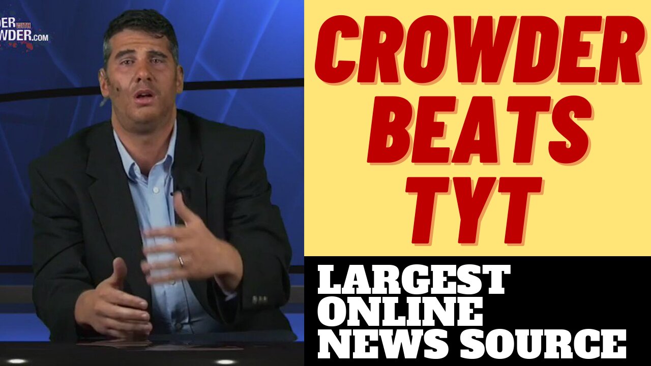 LOUDER WITH CROWDER TOPS TYT IN SUBS ON YOUTUBE