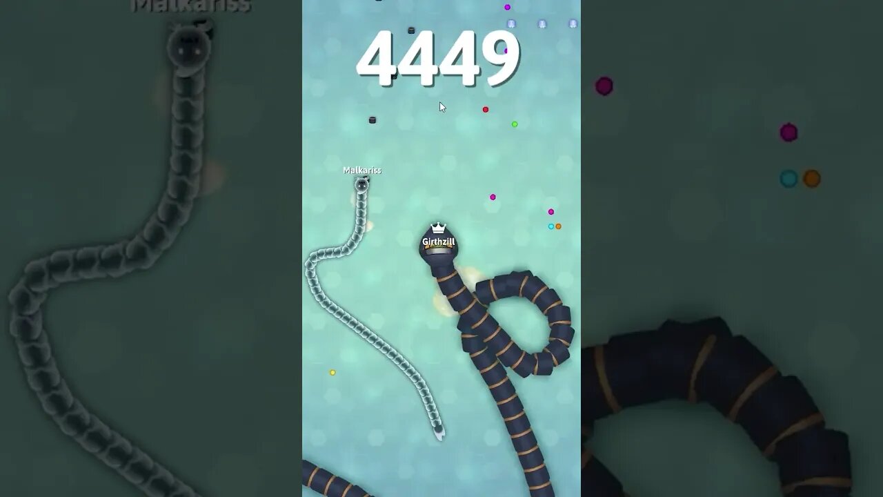 Taking over the map on snake.io [to OP for these guys] #iogames #wormateio #snake #shorts