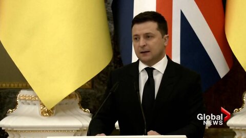 Ukraine's president warns a Russian invasion would spark a 'fully-fledged' European war