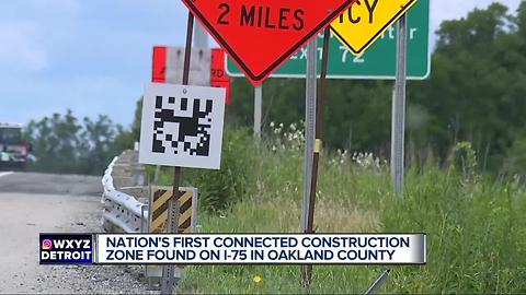 Nation's first connected construction zone found on I-75 in Oakland County