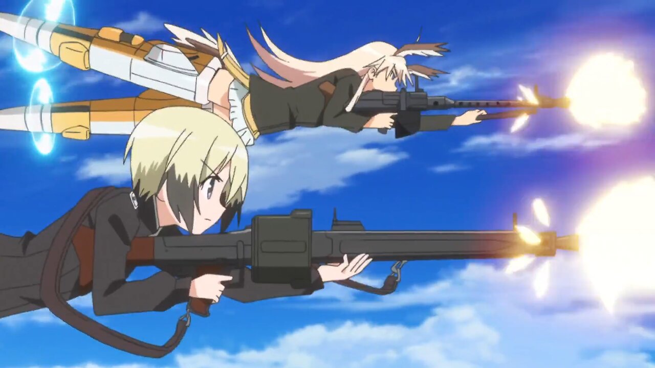 Strike Witches 2 - Hanna and Erica training