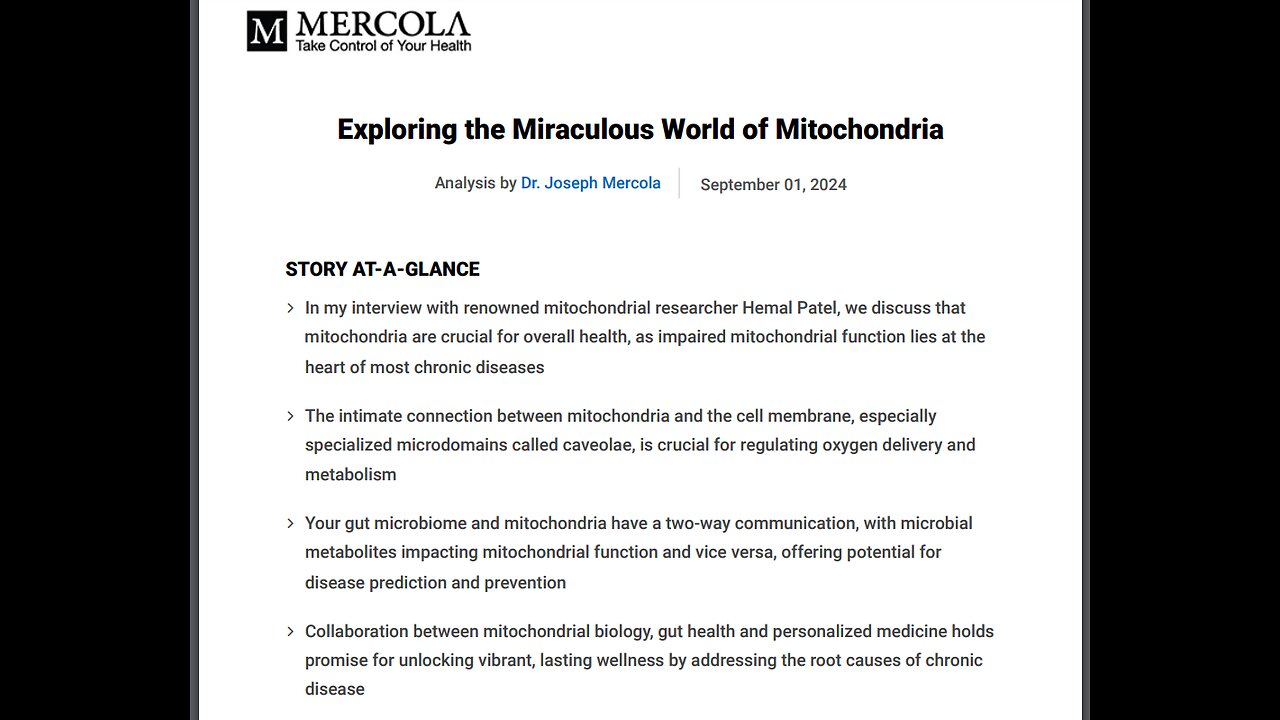 Dr. Mercola w/ renowned mitochondrial researcher Hemal Patel