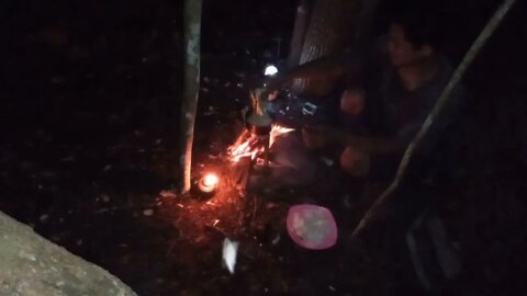 solo survival __ membangun shelter, masak, makan,eksplor, dan tidur nyenyak di hutan _28