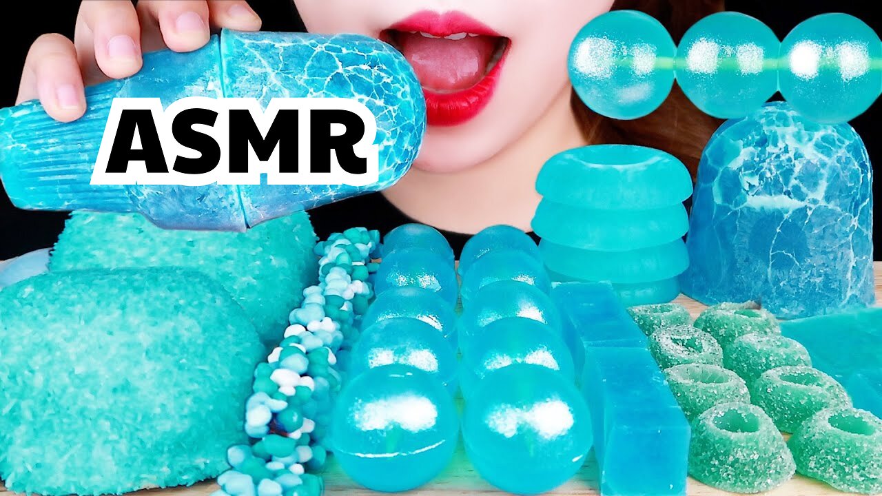 ASMR JEWELRY CANDY, ICE, JELLY, SNOBALLS MARSHMALLOW CAKE , EATING SOUNDS MUKBANG