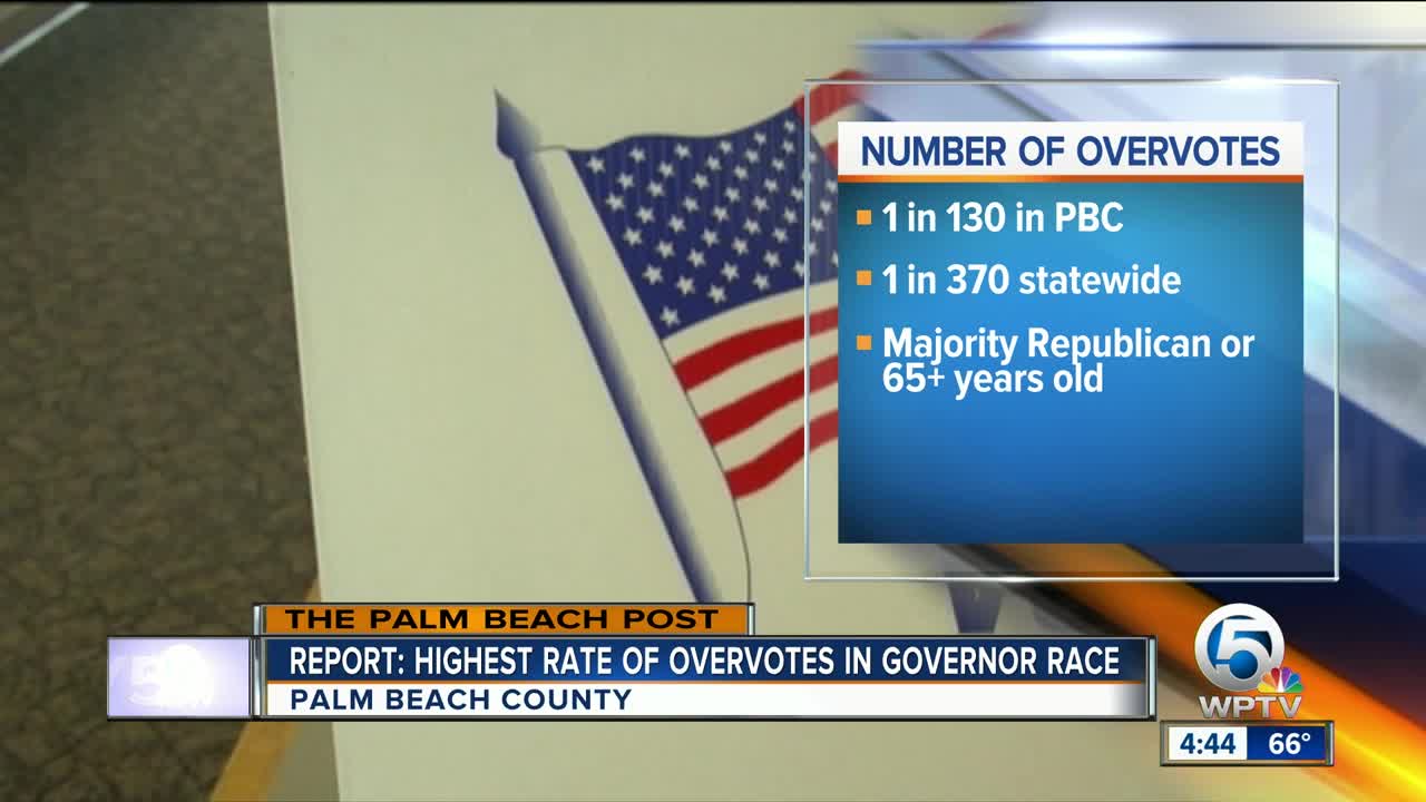 Report: Palm Beach County had highest rate of overvotes in governor's race