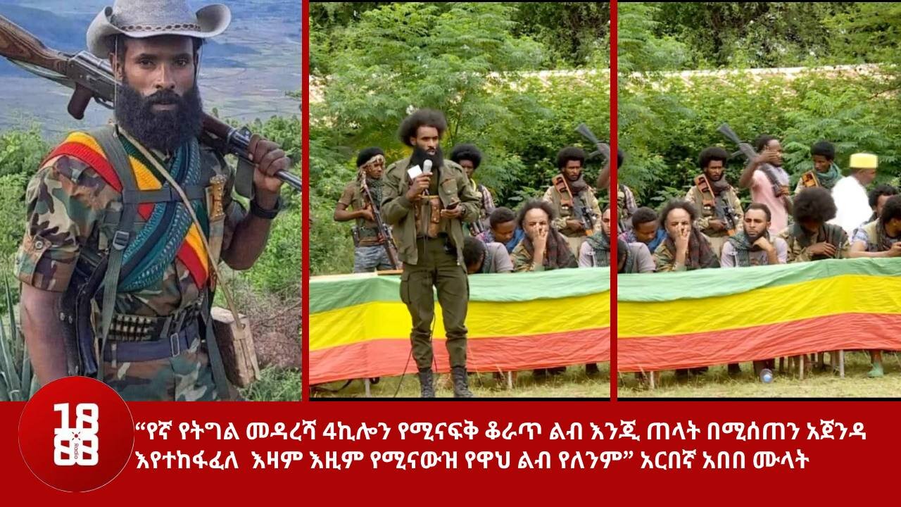 “የኛ የትግል መዳረሻ 4ኪሎን የሚናፍቅ ቆራጥ ልብ እንጂ ጠላት በሚሰጠን አጀንዳ እየተከፋፈለ እዛም እዚም የሚናውዝ የዋህ ልብ የለንም” አርበኛ አበበ ሙላት