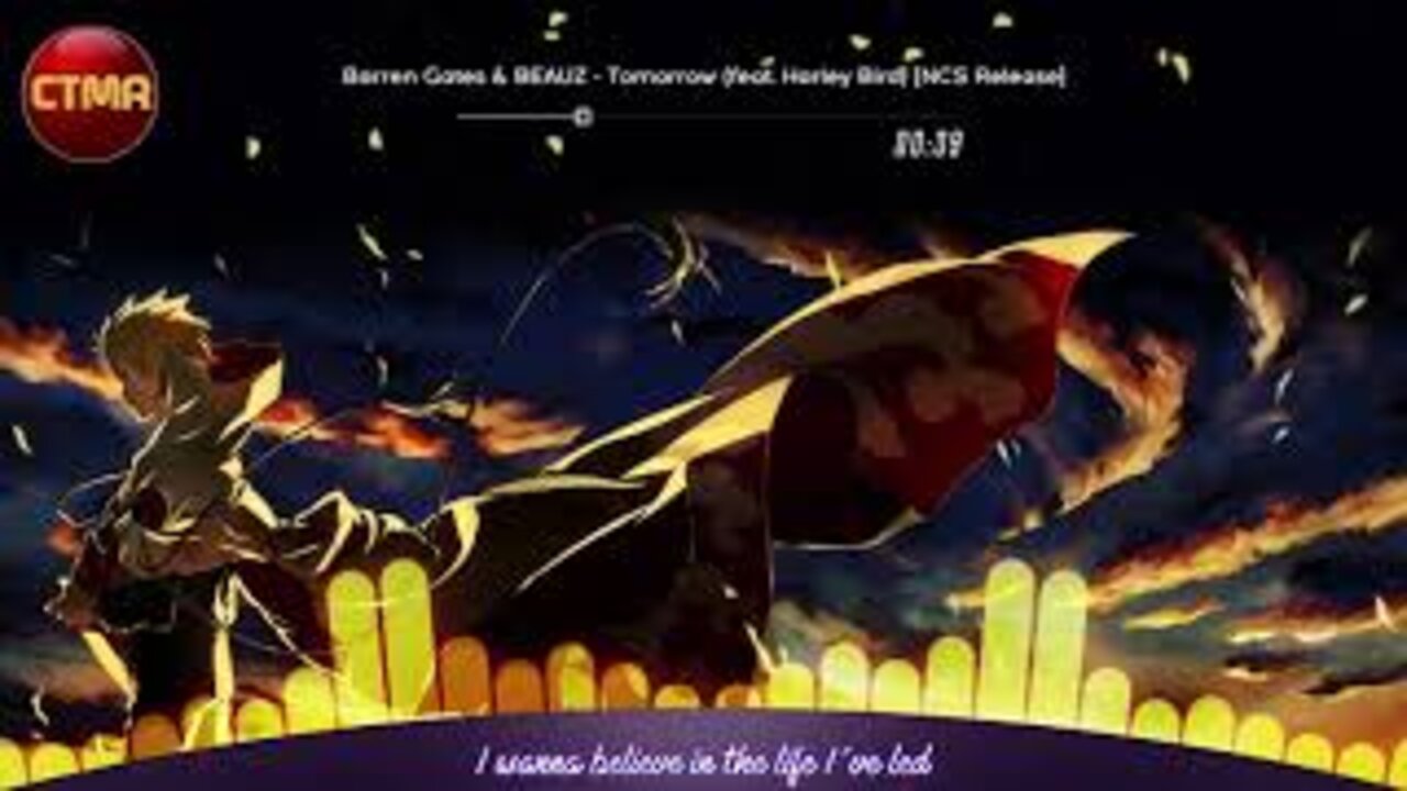Anime Influenced Music Lyrics Videos - Barren Gates & BEAUZ - Tomorrow (feat. Harley Bird) - Anime Music Videos Lyrics [AMV][Anime MV] AMV