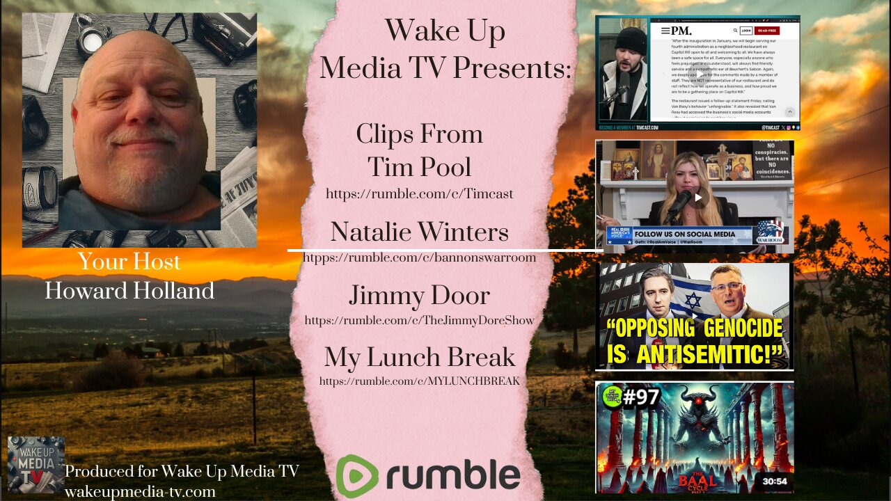 Wake up Media TV: Presents Clips from Tim Pool, Jimmy Door, Natalie Winters, My Lunch Break