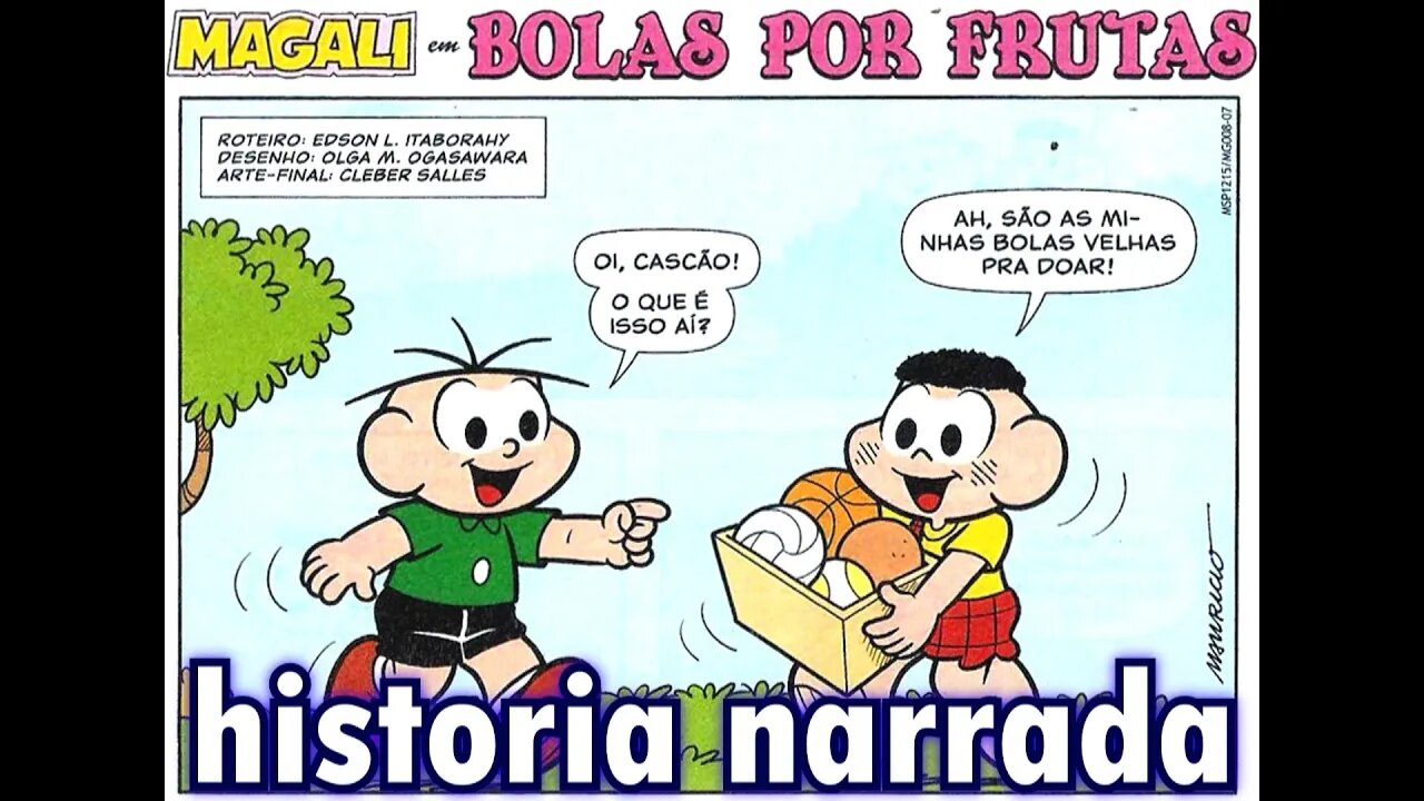 Magali em-Bolas por frutas | Gibis do Rapha