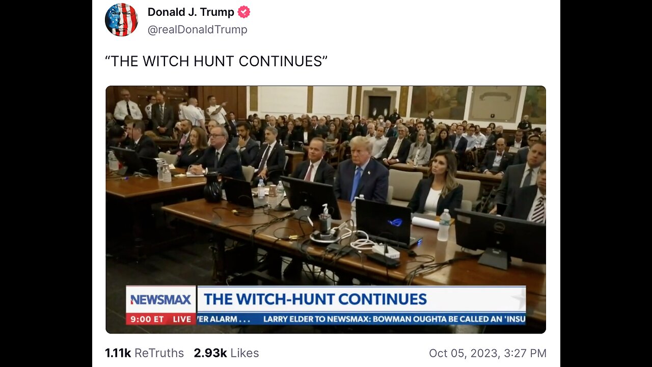 “THE WITCH HUNT CONTINUES”