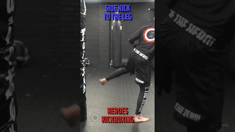 Heroes Training Center | Kickboxing & MMA - Side Kick To Kick | #Shorts