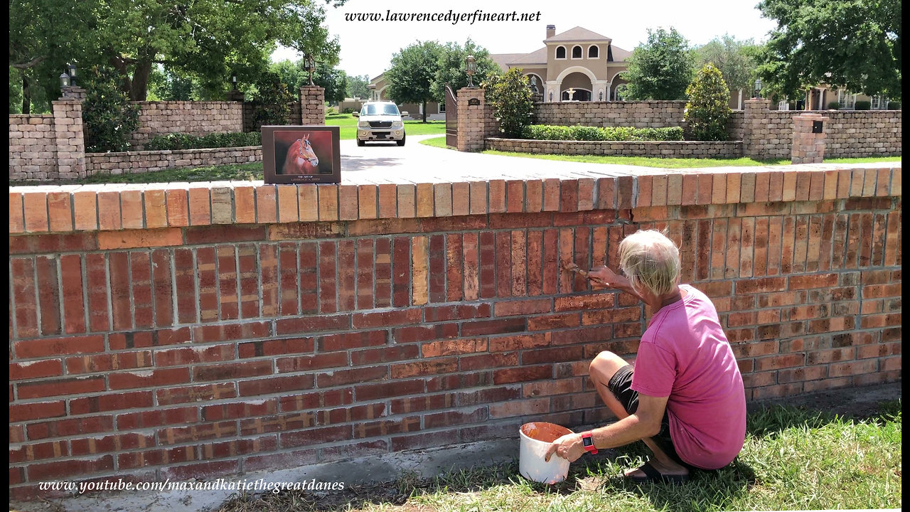 The Art of Faux Brick Restoration by Lawrence Dyer Fine Art