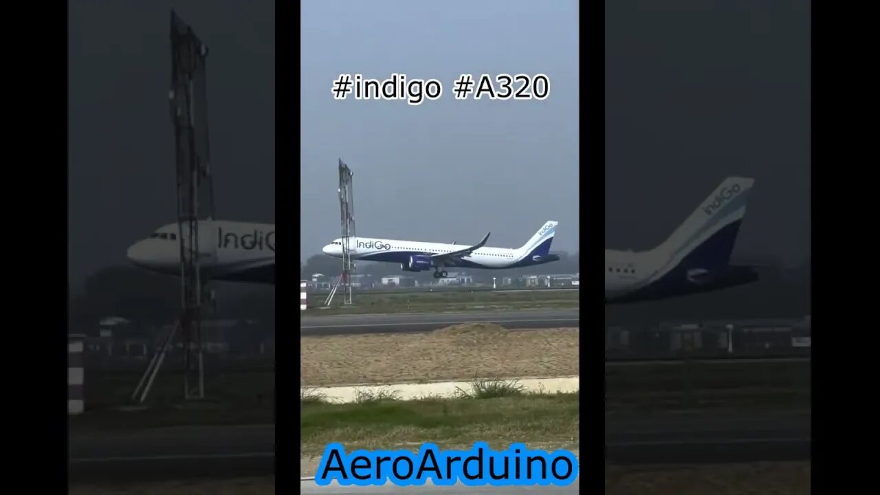 Watch How Indigo Airbus A320 Landing #Aviation #Fly #AeroArduino