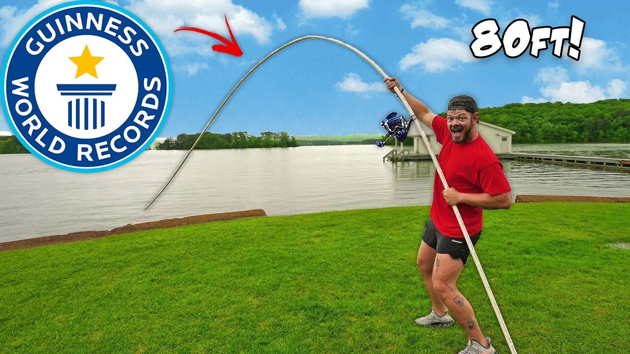 Building The World's BIGGEST Fishing Rod! (World Record)