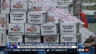 Weis Markets teams up with the Maryland Food Bank for Giving Tuesday