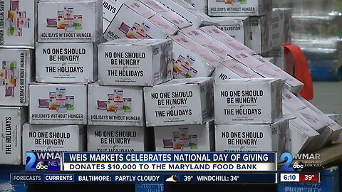 Weis Markets teams up with the Maryland Food Bank for Giving Tuesday