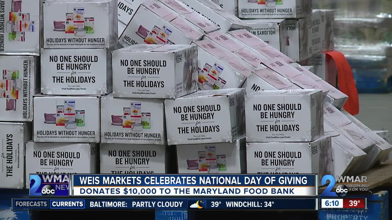 Weis Markets teams up with the Maryland Food Bank for Giving Tuesday