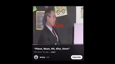911 - George Bush - Plane Must Hit Kite Steel