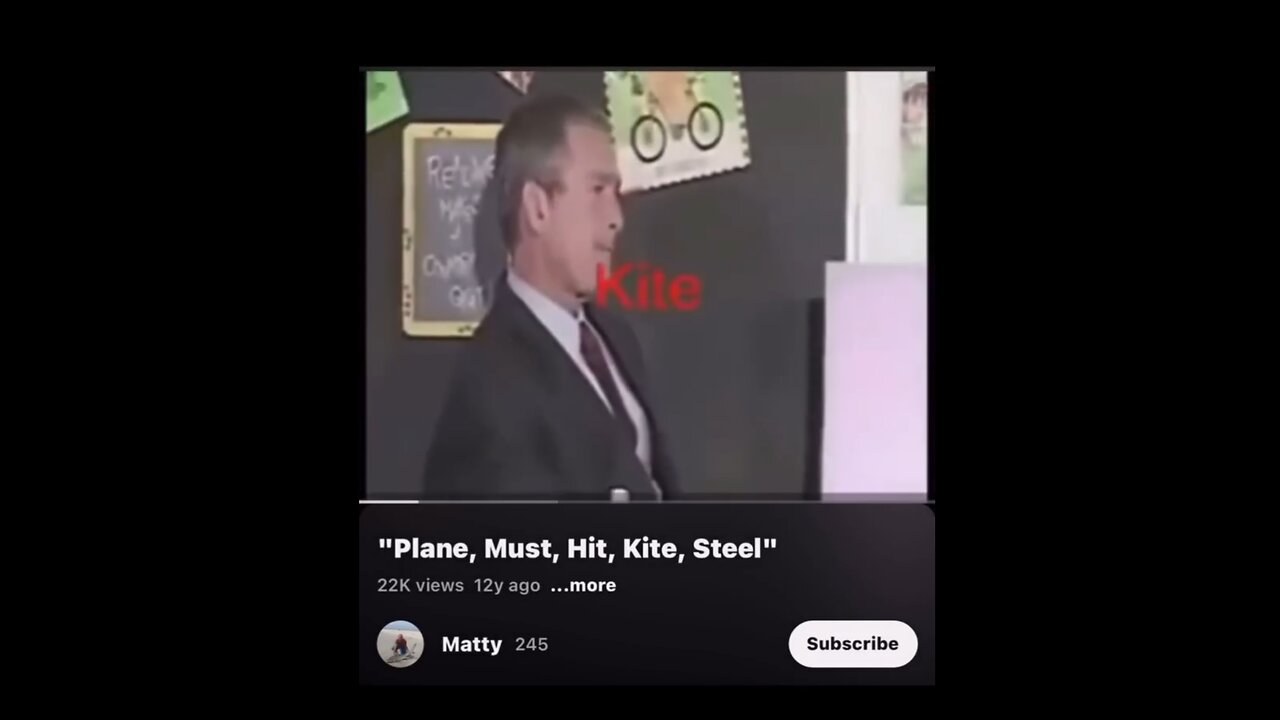 911 - George Bush - Plane Must Hit Kite Steel