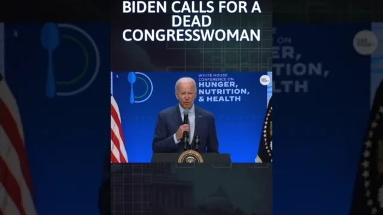 Joe Biden looking for a dead woman...