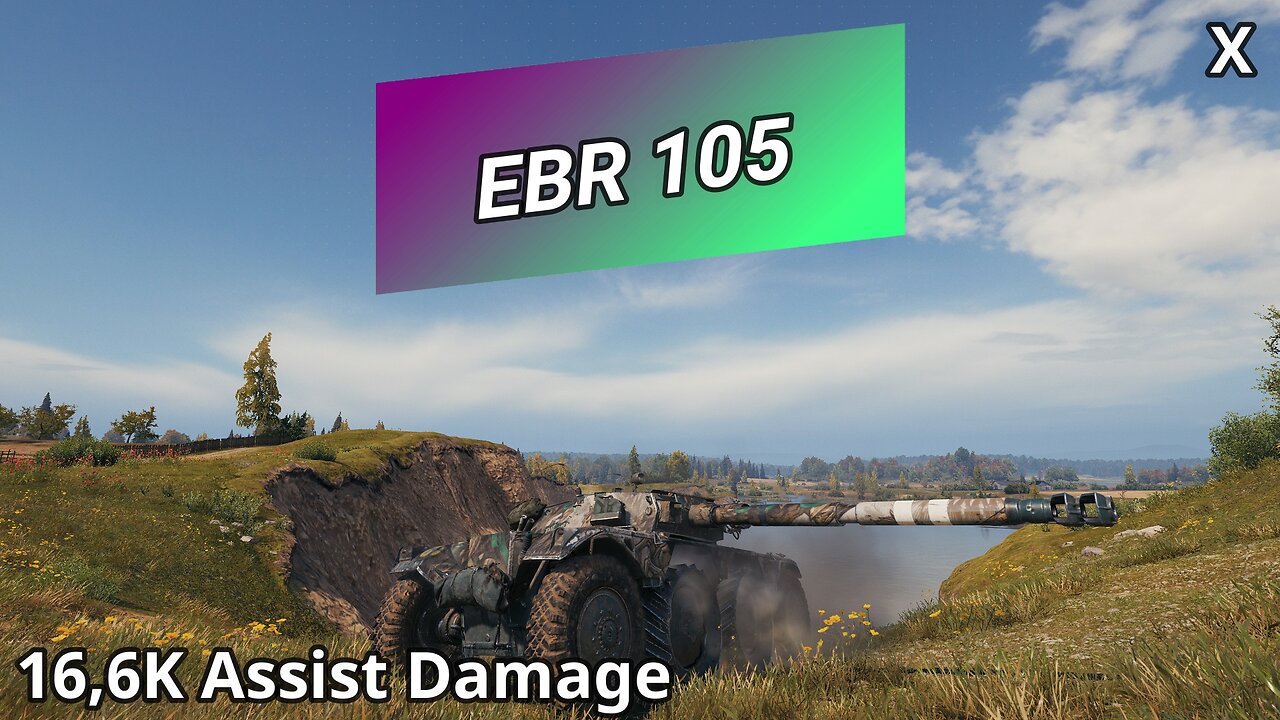 Panhard EBR 105 (16,6K Assist Damage) | World of Tanks